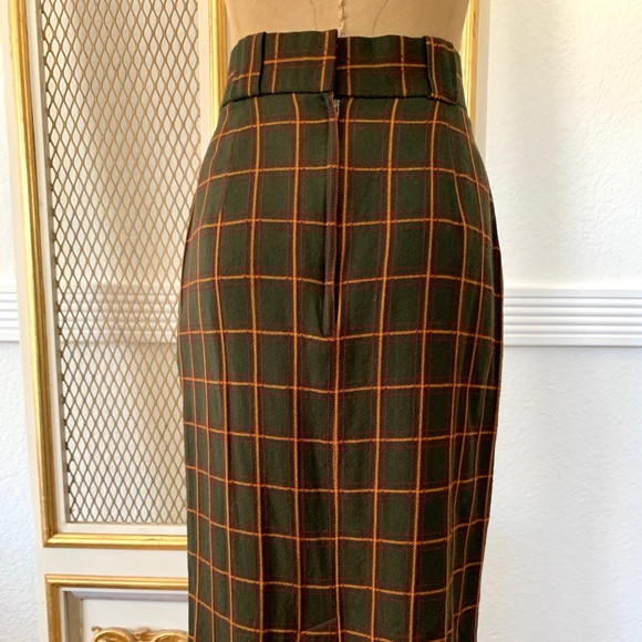 Vintage Evan-Picone Wool Plaid Skirt 10 - Picture 5 of 8